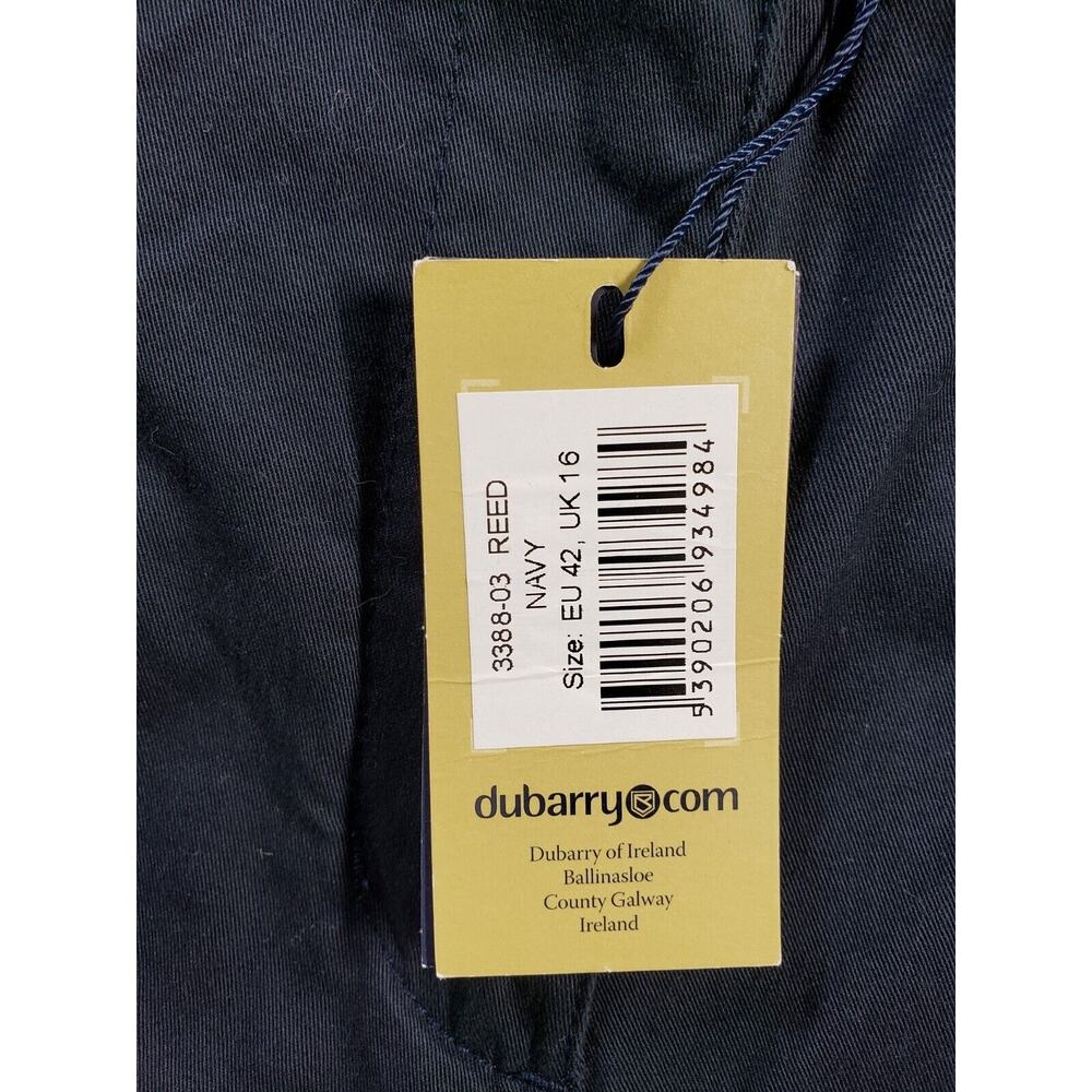 Dubarry Of Ireland Pants Sz 12 Eu 42 Womens Blue Cropped Khaki Chino Twill NWT - Picture 4 of 15